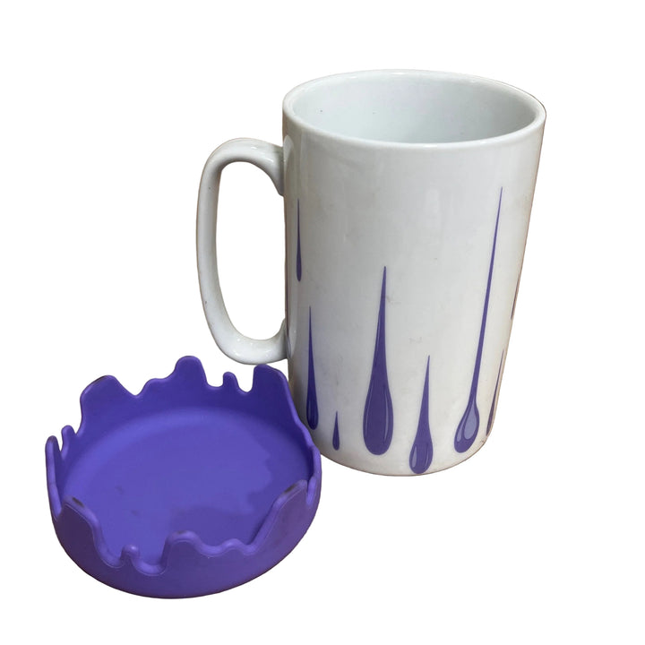 Large Mug with Lid Purple