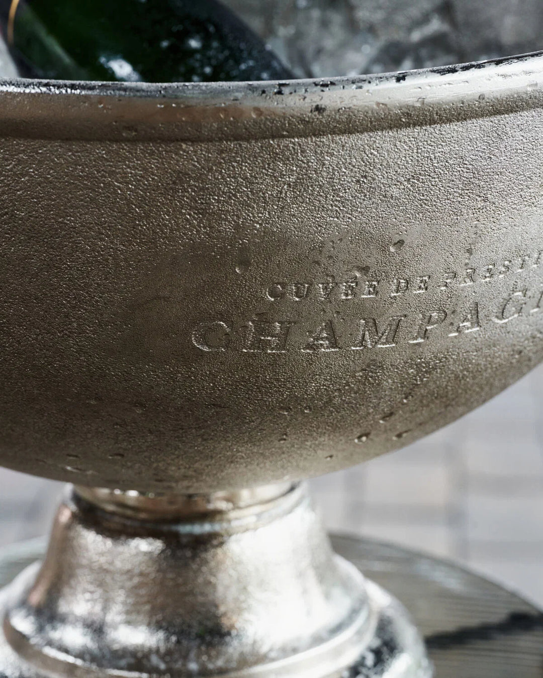 Cuvee De Prestige Antique Silver Wine Cooler