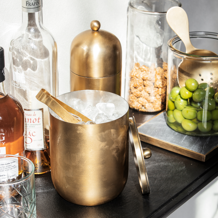 Brass Finish Ice/Wine Bucket