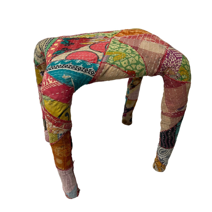 Handmade Patchwork Dressing Table Stool