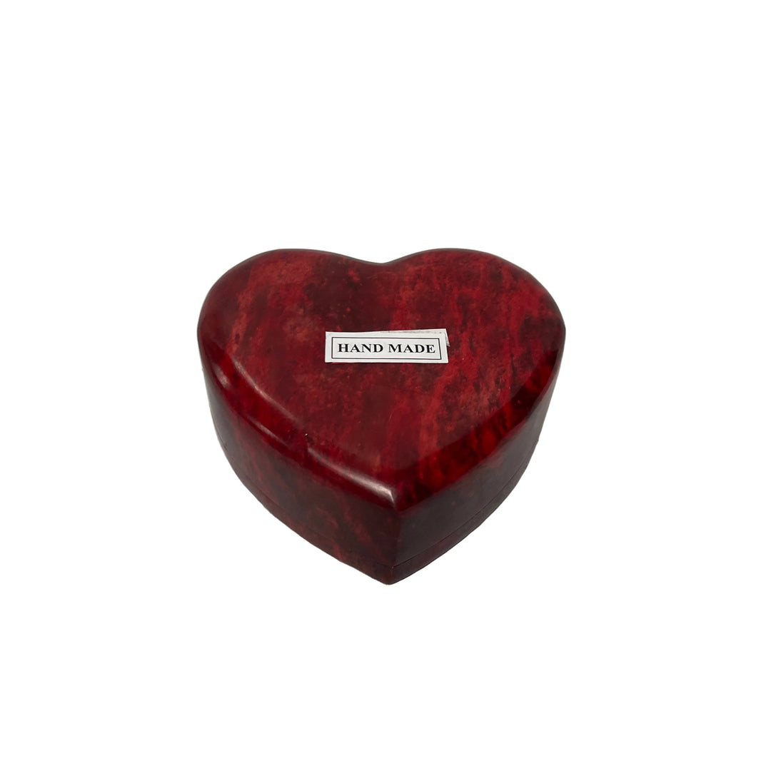 Handmade Stone Heart Trinket Box