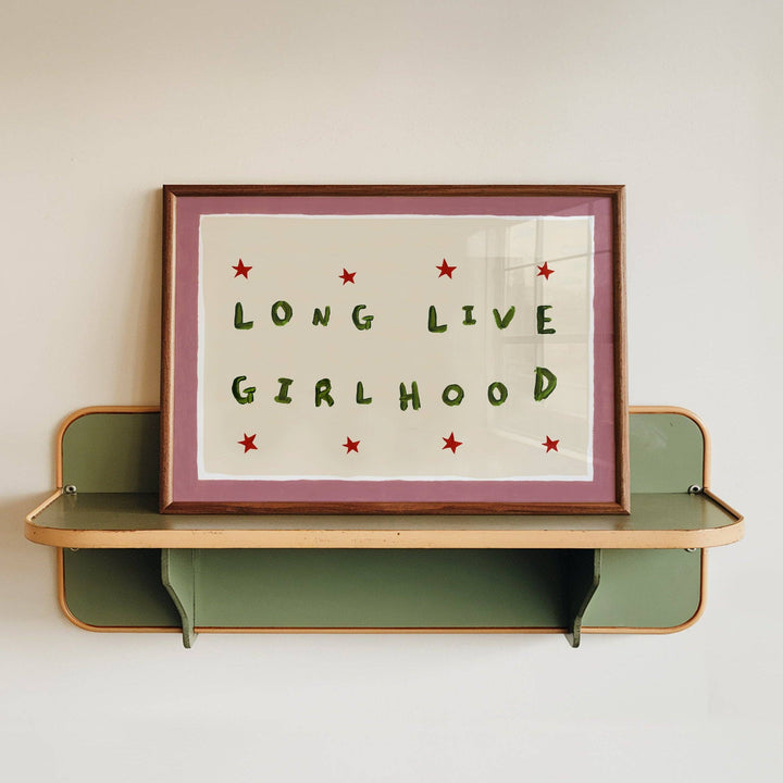 Long Live Girlhood Hand Painted Print