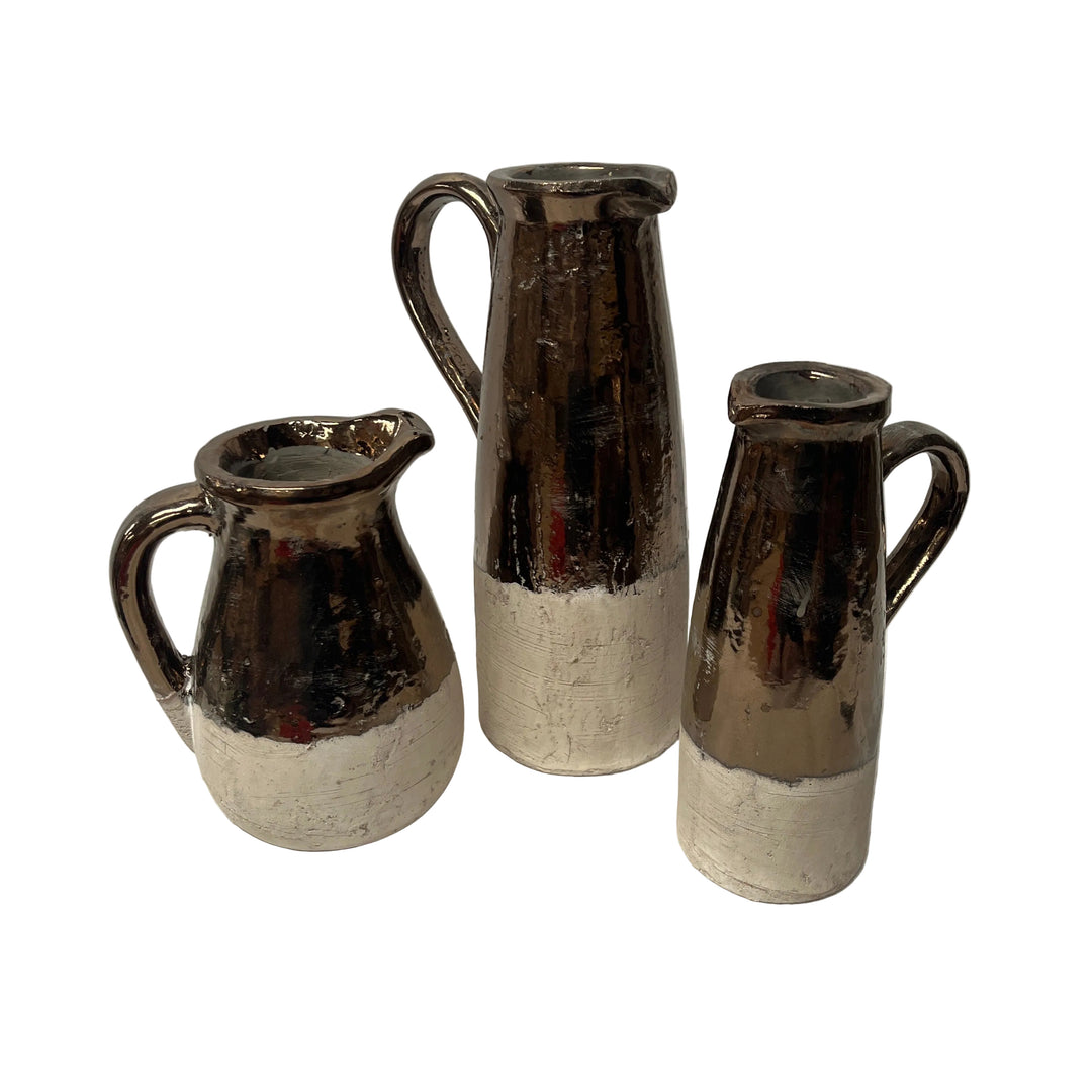 Medium Pitcher Rustic Bronze