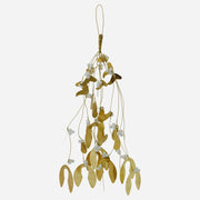 Brass Finish Mistletoe Ornament