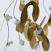 Brass Finish Mistletoe Ornament