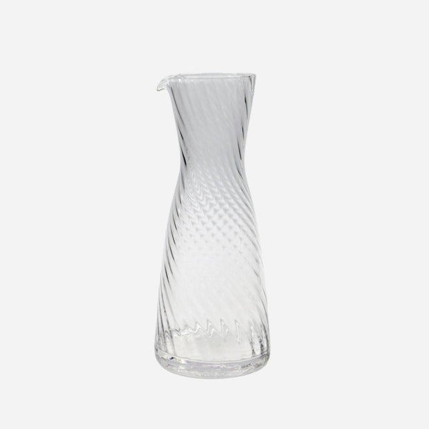 Ribbed Glass Carafe