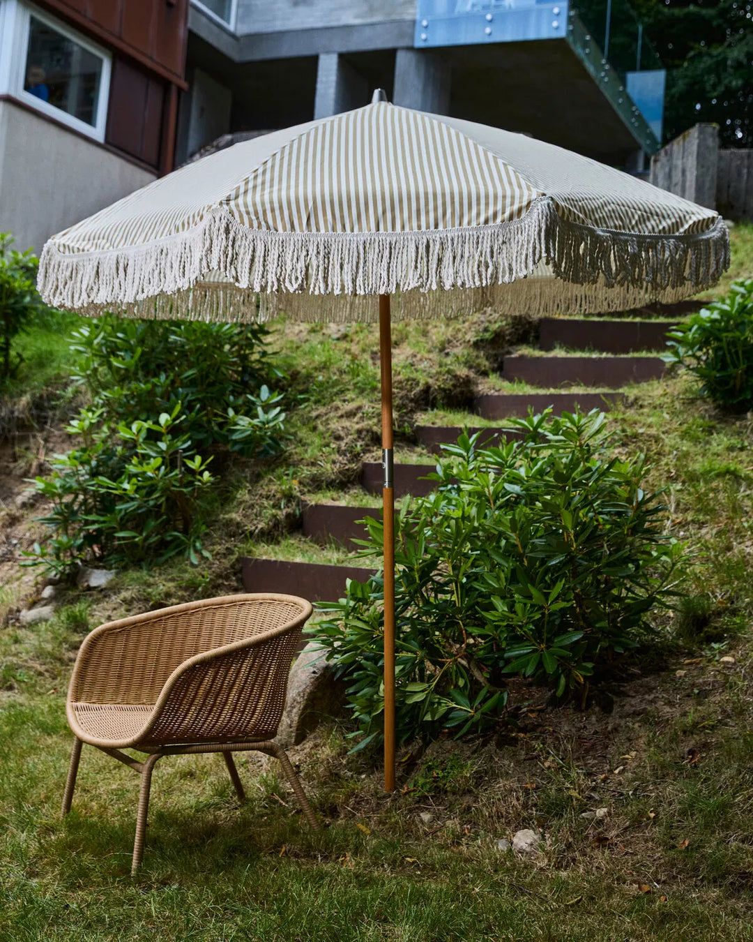 Sand Pinstripe Parasola