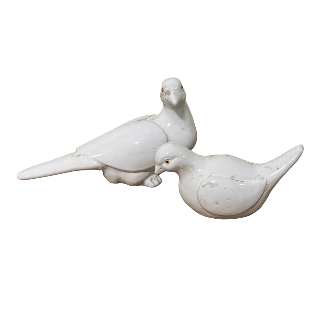 Pair Of Dove Ornaments