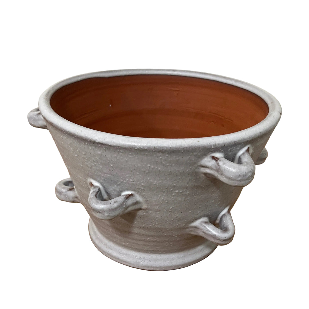 Small Terracotta Glazed Plant Pot