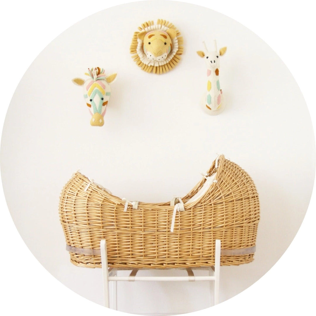 Mini Natural Zebra Head