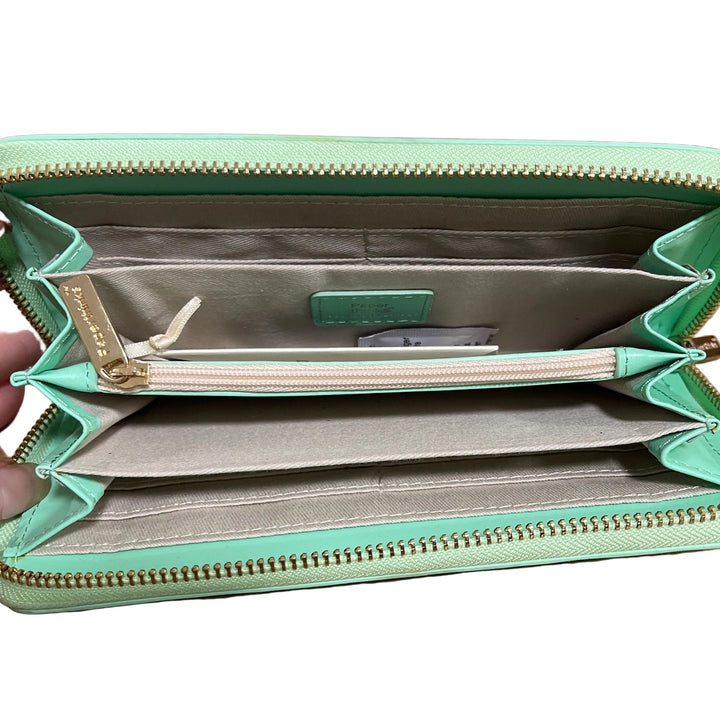 Long Zip Up Wallet Lime