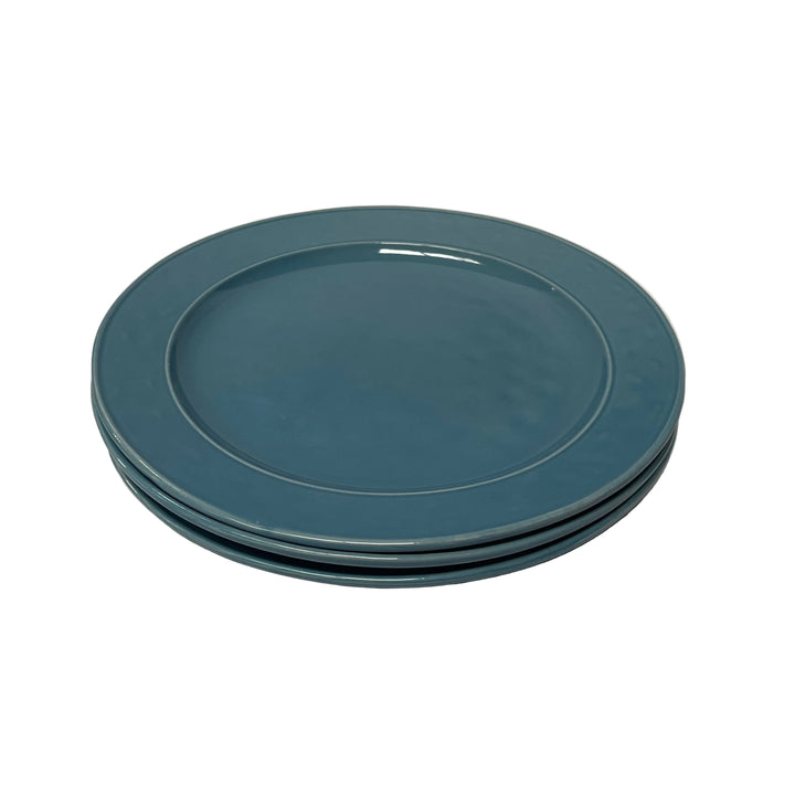 Home Bird Set of 3 Large Serving Plates Blue