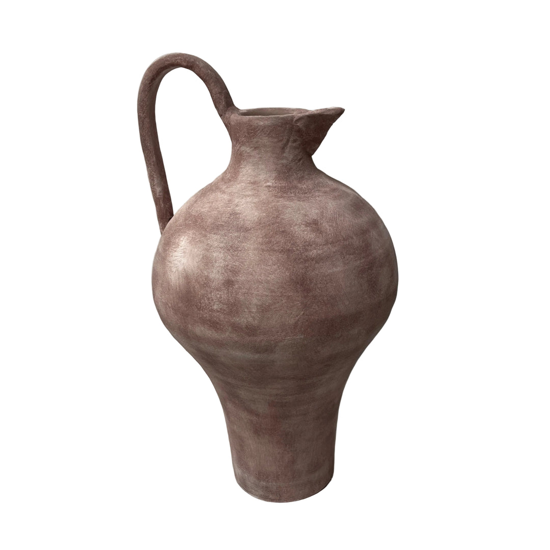 Rustic Extra Large Pitcher Burgundy