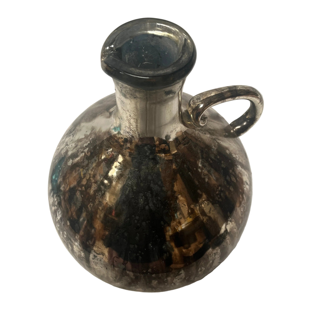 Large Glass Mirrored Vase