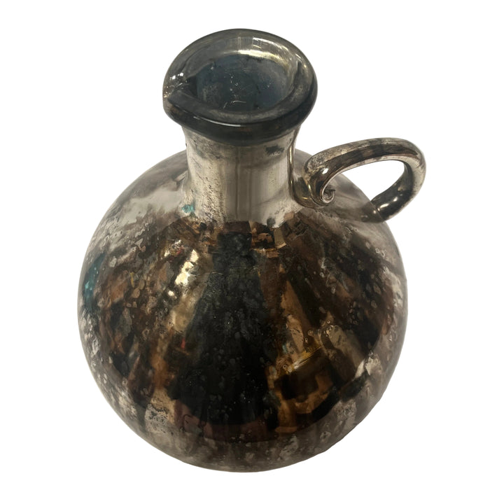 Large Glass Mirrored Vase