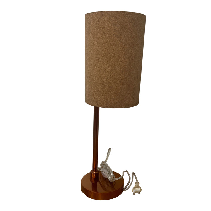 Copper Table Lamp with Cork