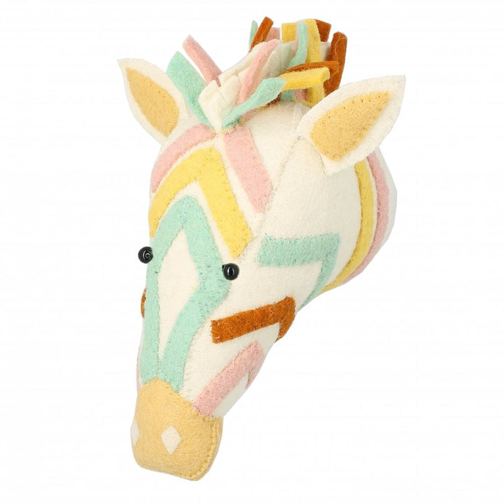 Mini Natural Zebra Head