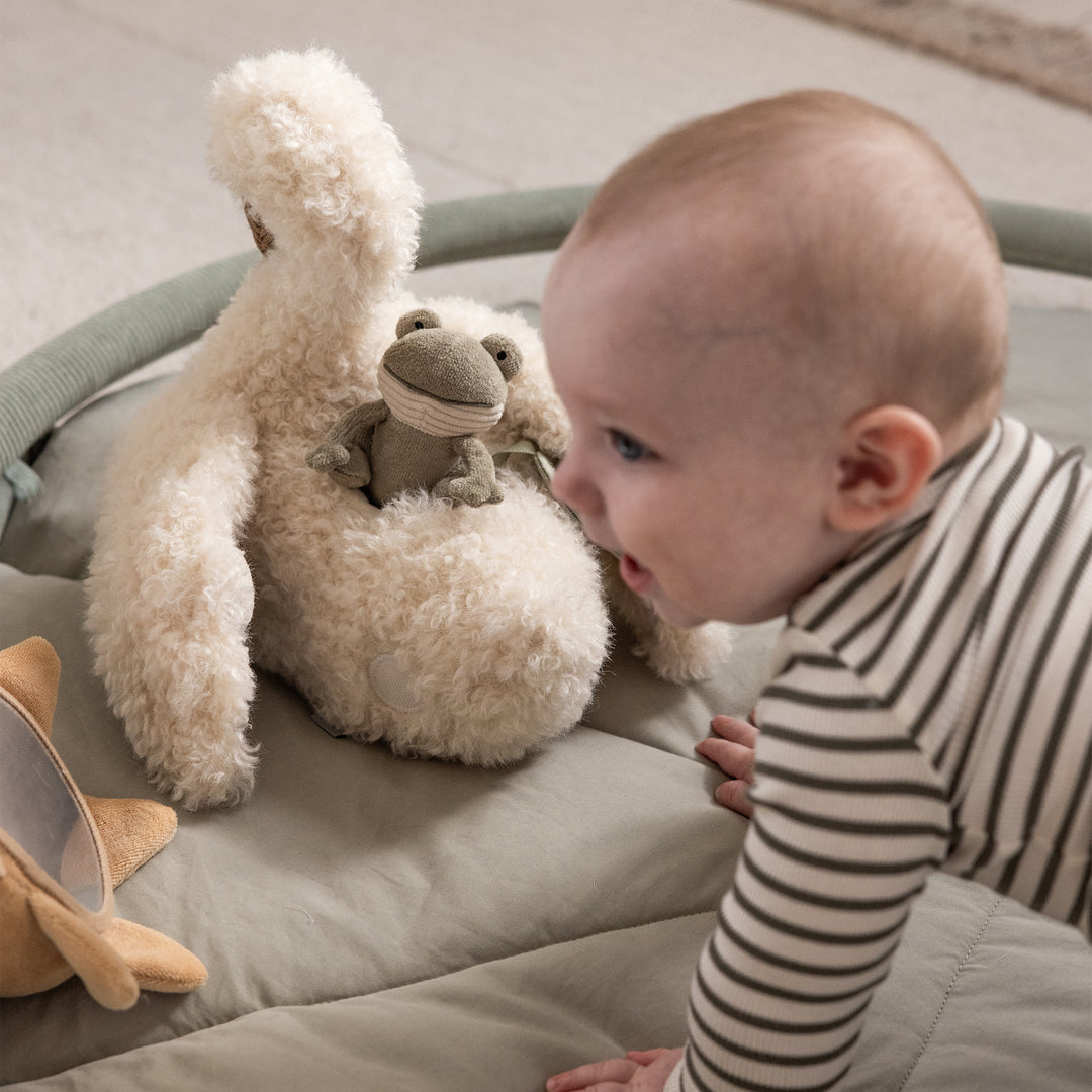 Sebra Swan Activity Toy with Frog and Rattling Bee