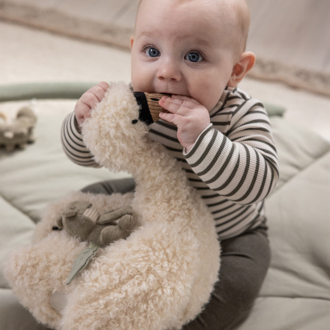 Sebra Swan Activity Toy with Frog and Rattling Bee