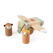 Wooden Wildlife Airplane By Sebra