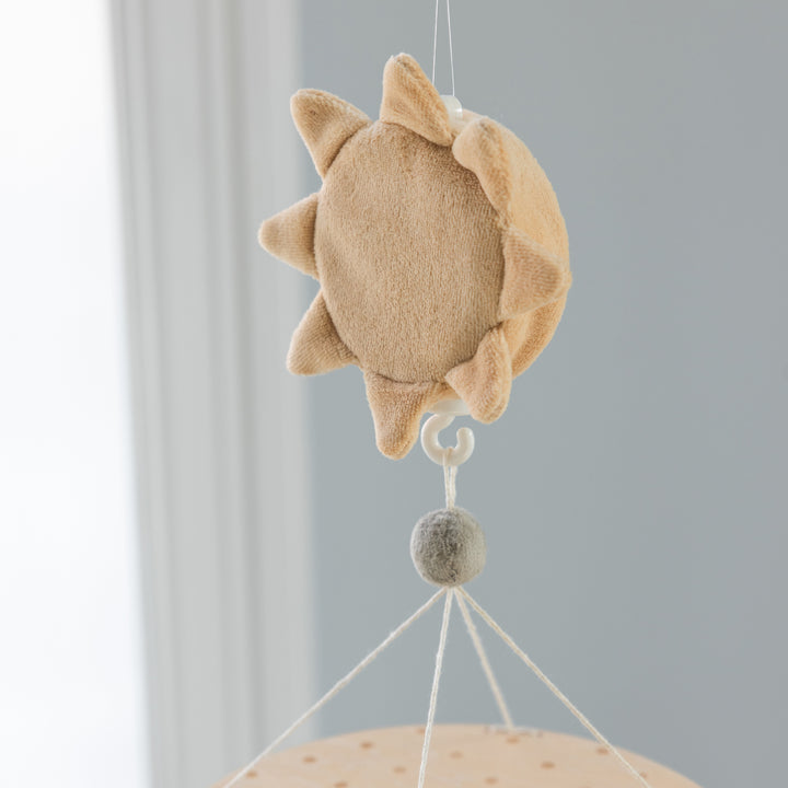 Baby Musical Mirror Mobile Woodland