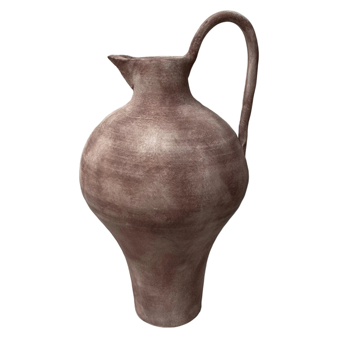 Rustic Extra Large Pitcher Burgundy