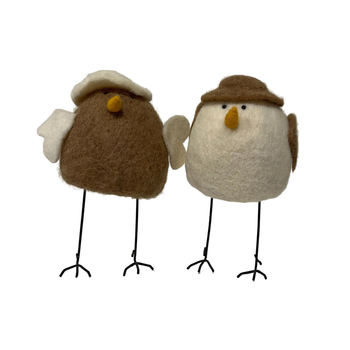 Large Pair of robins