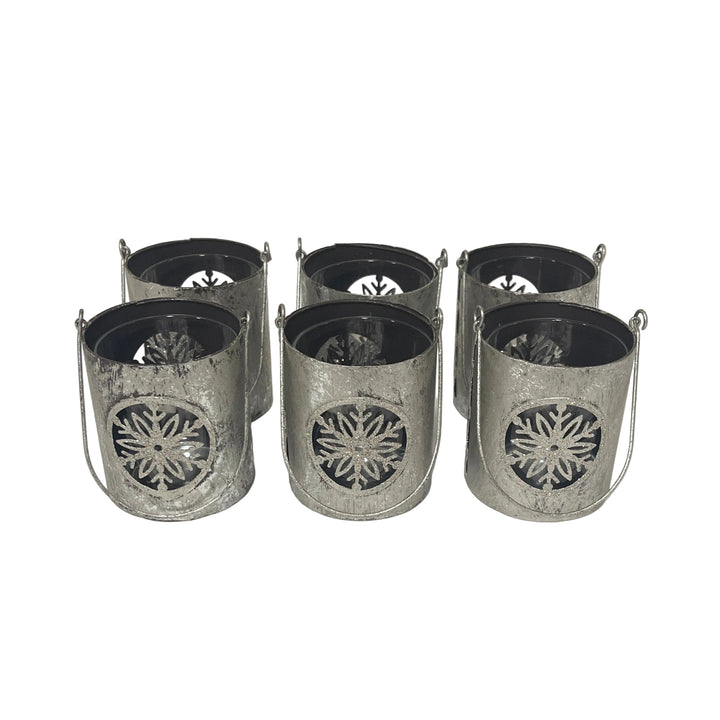 Set of 6 Snowflake Lanterns