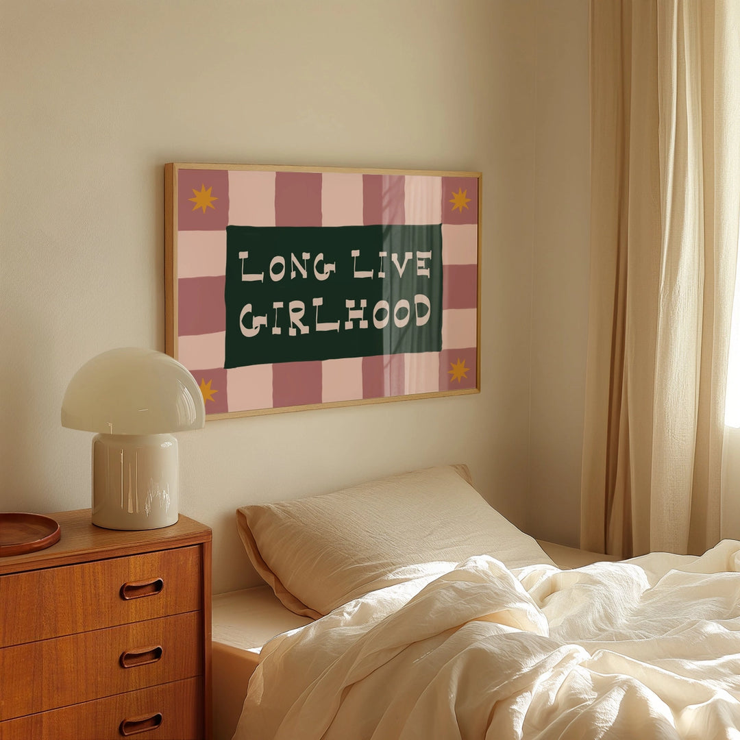 Long Live Girlhood Print Pink/Green