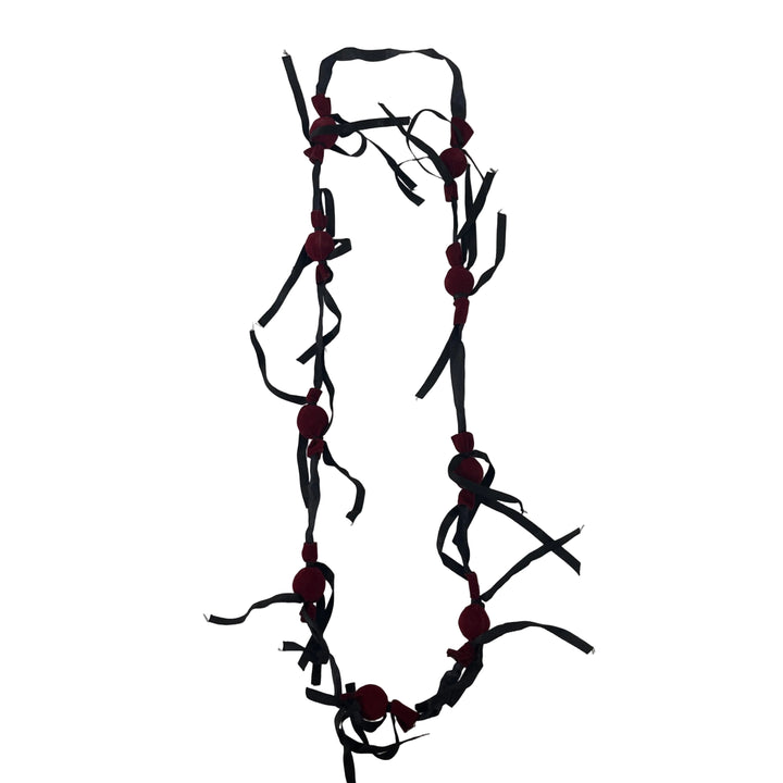 Handmade Long Sweet Necklace Red