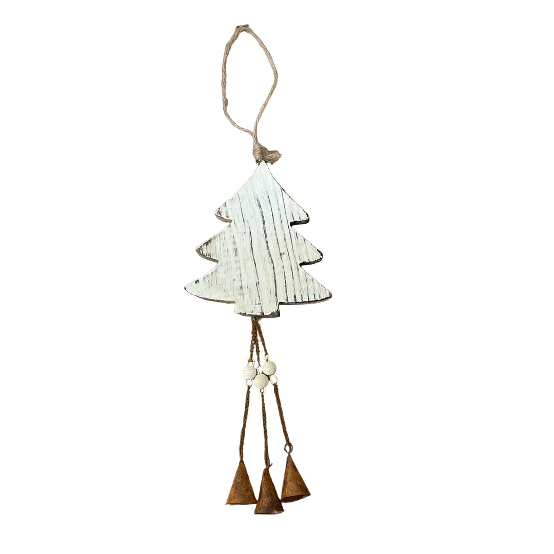 Wooden Tree with Bells Hanger