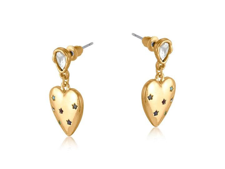 Florence Heart Drop Earrings
