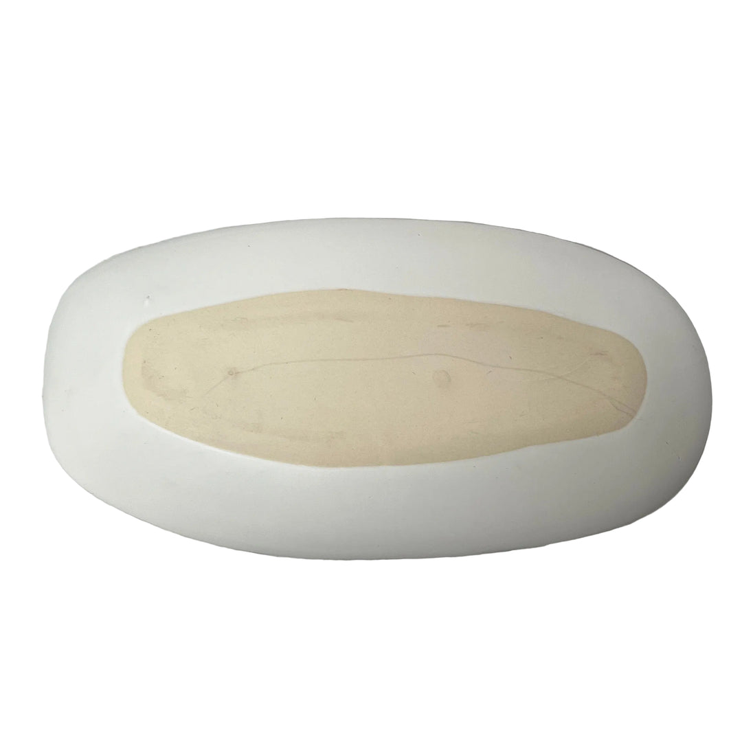 Medium Slim Glazed Plate Stormy Seas