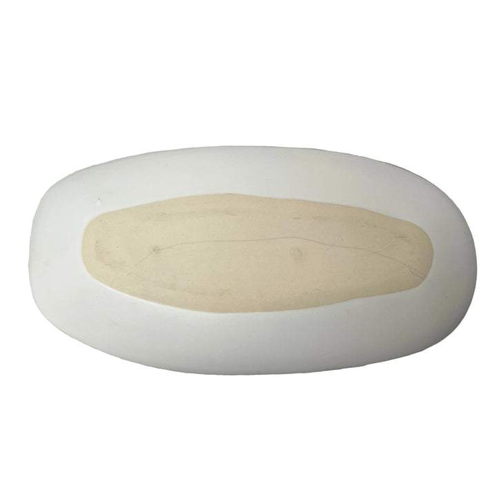 Medium Slim Glazed Plate Stormy Seas