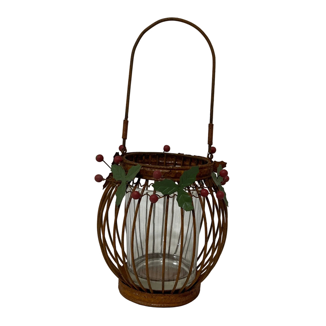 Large Round Wire Lantern