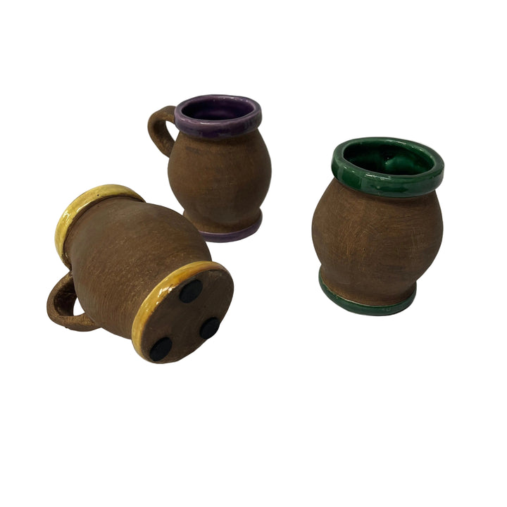 Set of 3 Rustic Assorted Beakers