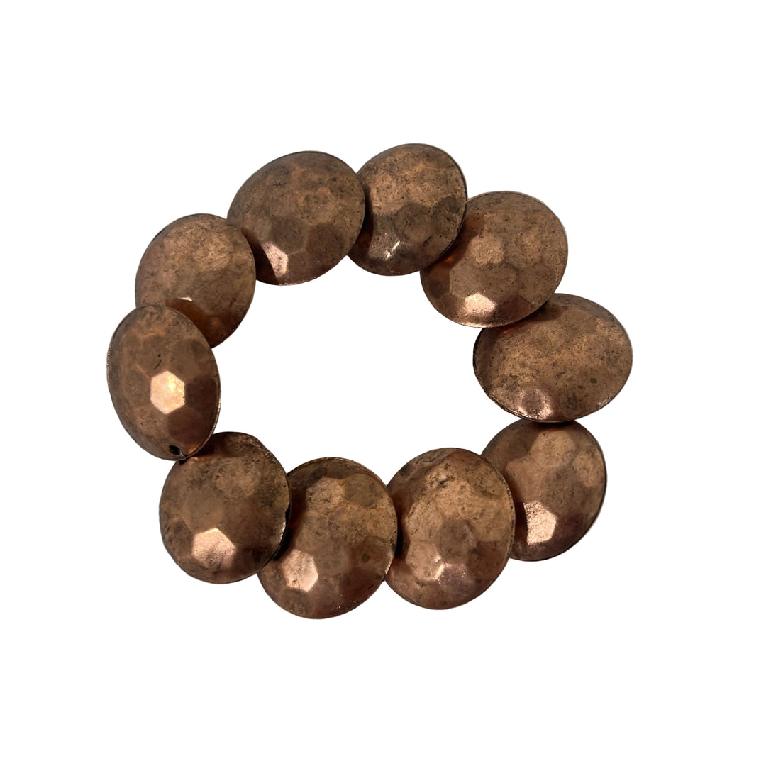 Handmade Metal Disc Bracelet