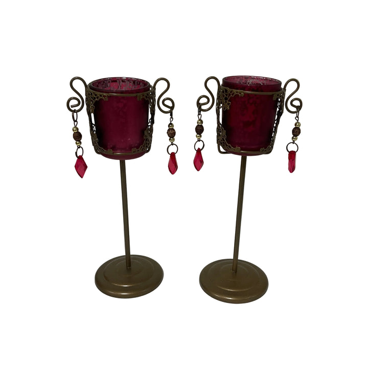 Pair of Standing Tea Light Holders