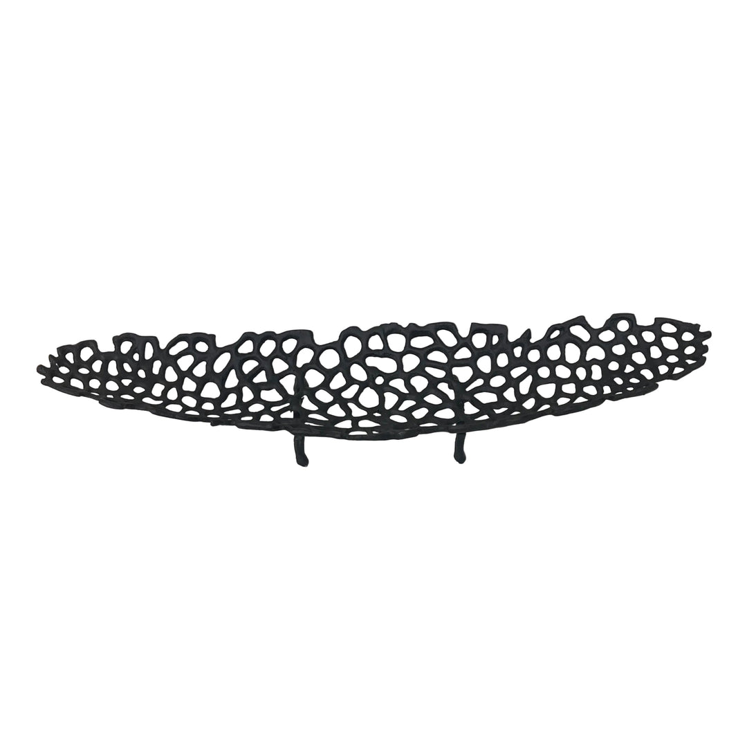 Large Oval Holed Dish Metal