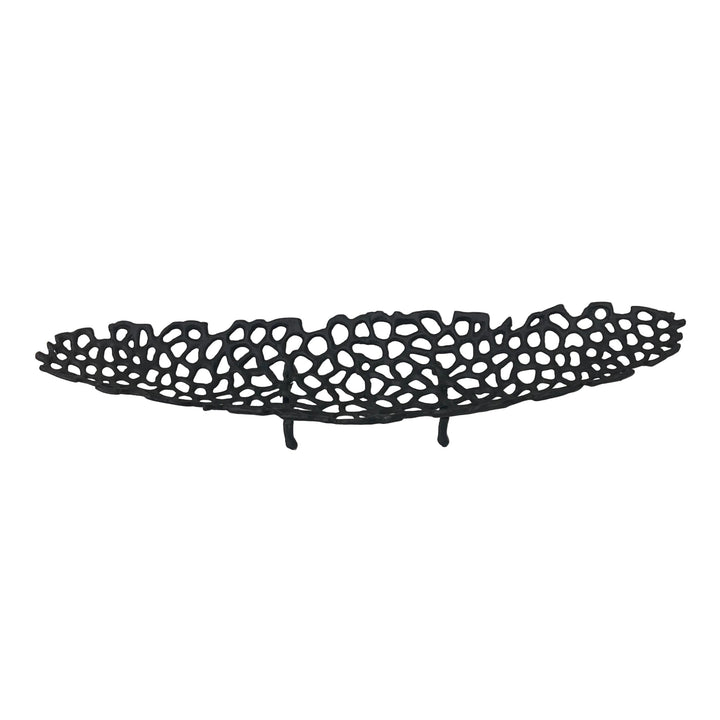 Large Oval Holed Dish Metal