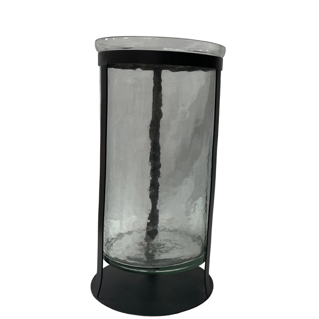 Large Hurricane Pillar Candle Holder