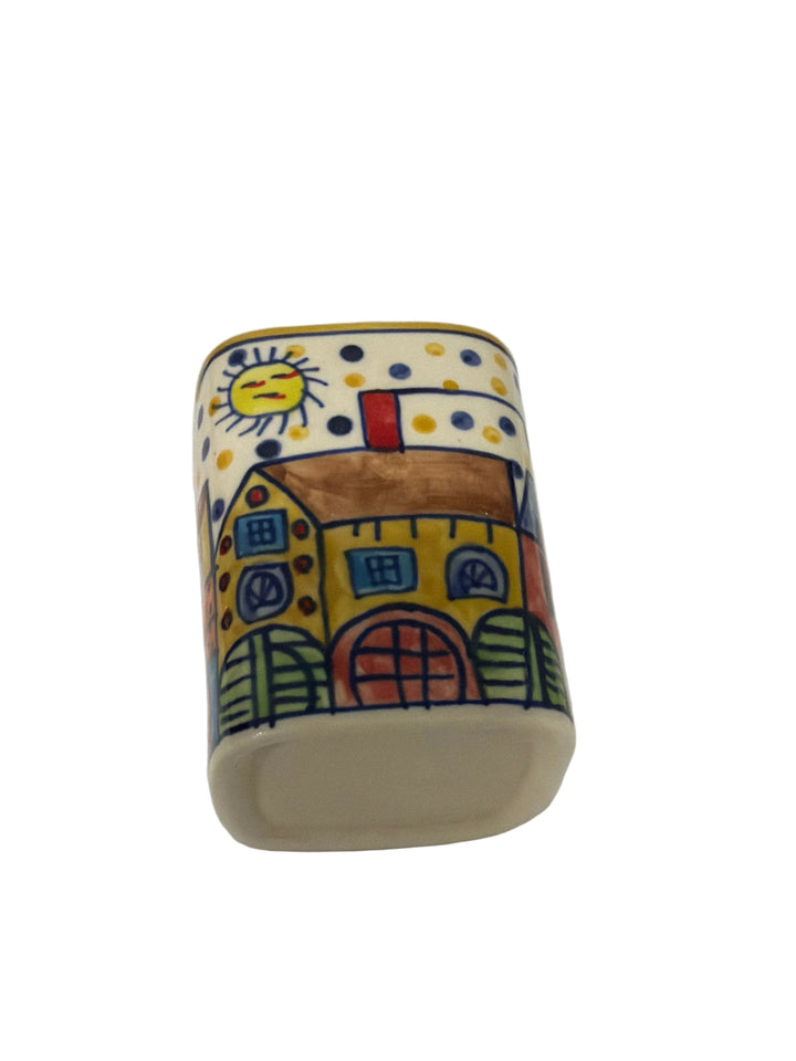 Colourful pair of Pots