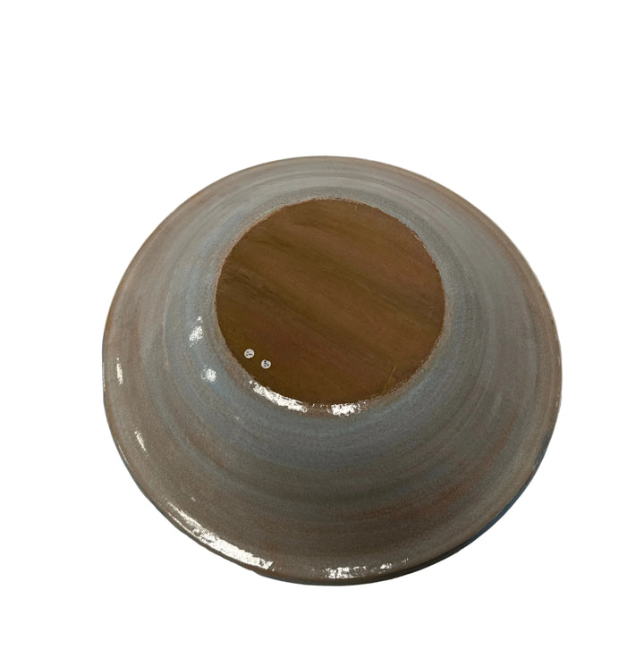 Large Serving Bowl in Blue Mushroom