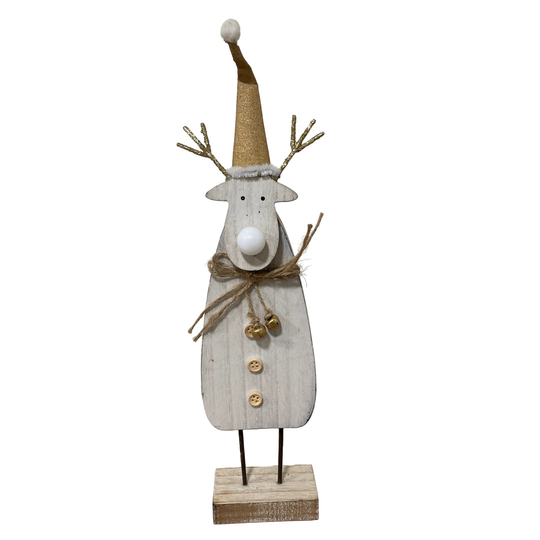 Large Standing Reindeer LED Nose