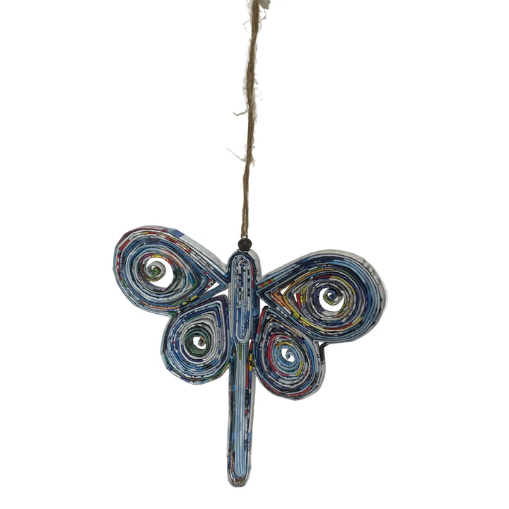 Pack of 6 Hanging Paper Dragonflies