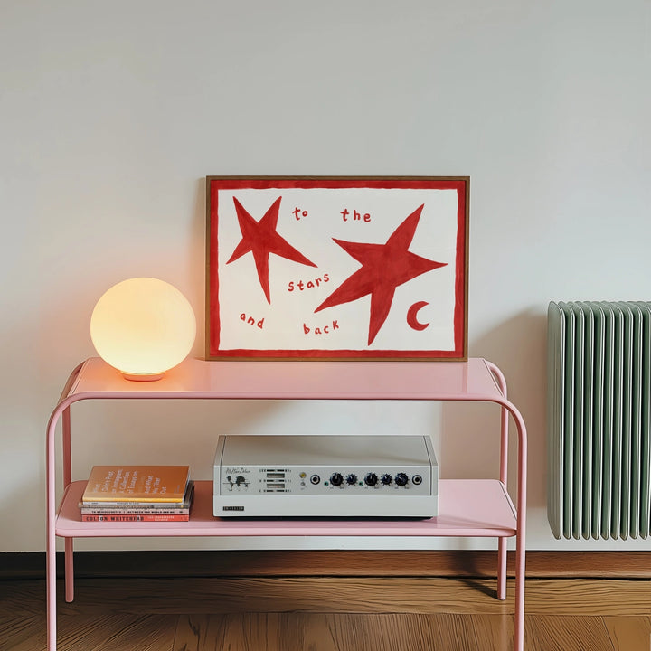 To the Stars and Back Print Red