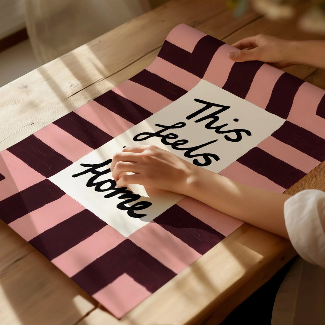 This Feels Like Home Hand Painted Print