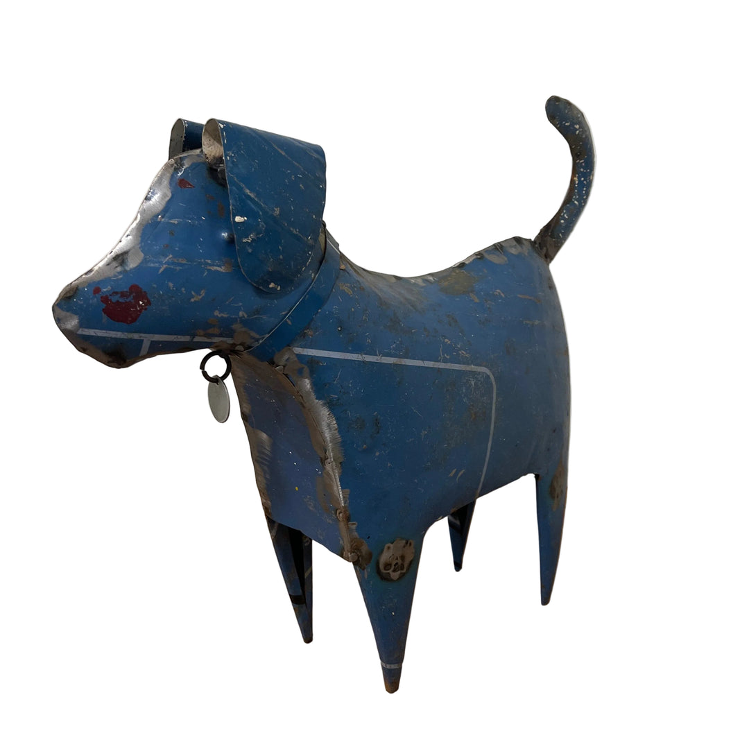 Metal Dog Sculpture