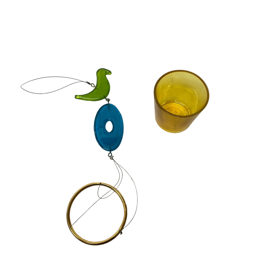 Glass Bird Tea Light Holder