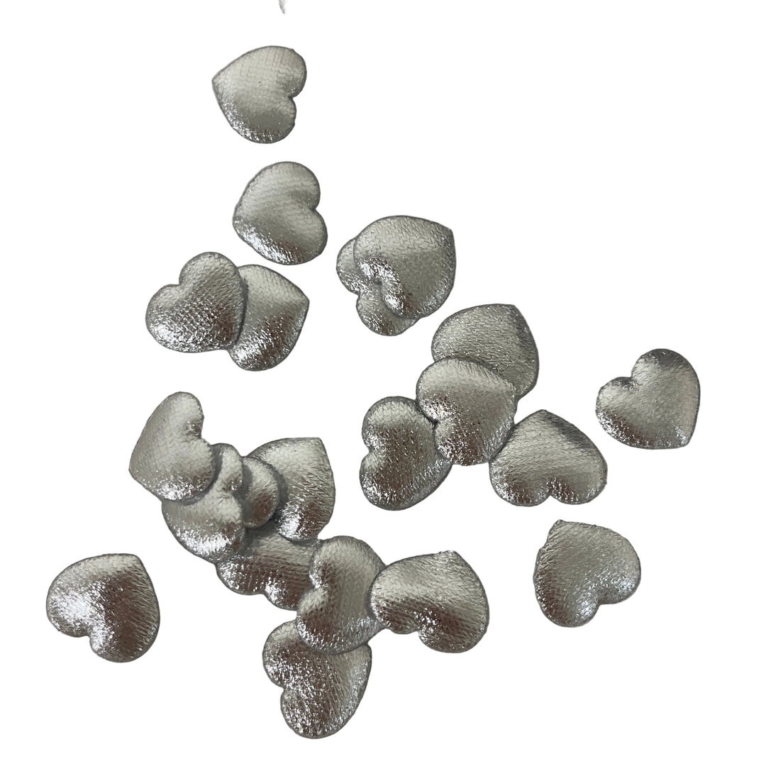 Metallic Silver Heart Confetti Pack of 12 Outlet